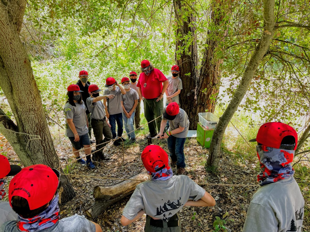 Group of scouts standing